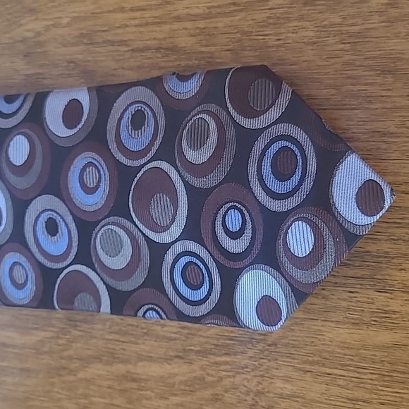 Ted Baker Other - TED BAKER LONDON 100% Silk Tie, Geometric Circles Pattern, Hand Tailored